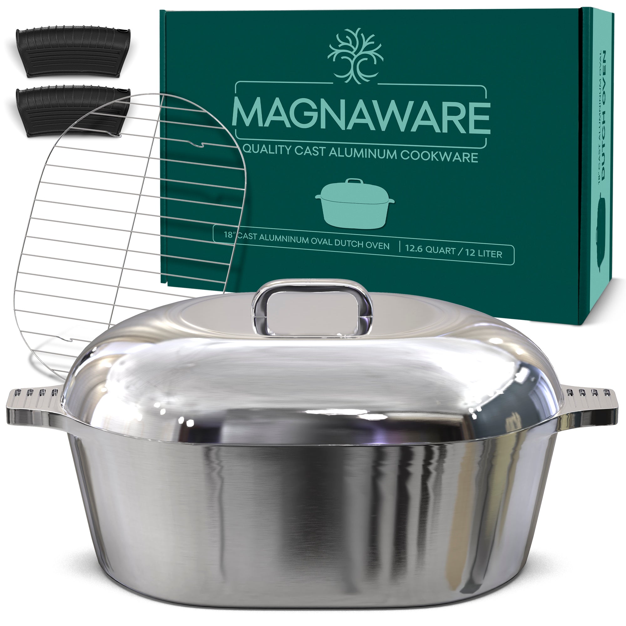 Magnaware Cast Aluminum Dutch Oven - 12.6 Quart (18 Inch) - *Like Magnalite*